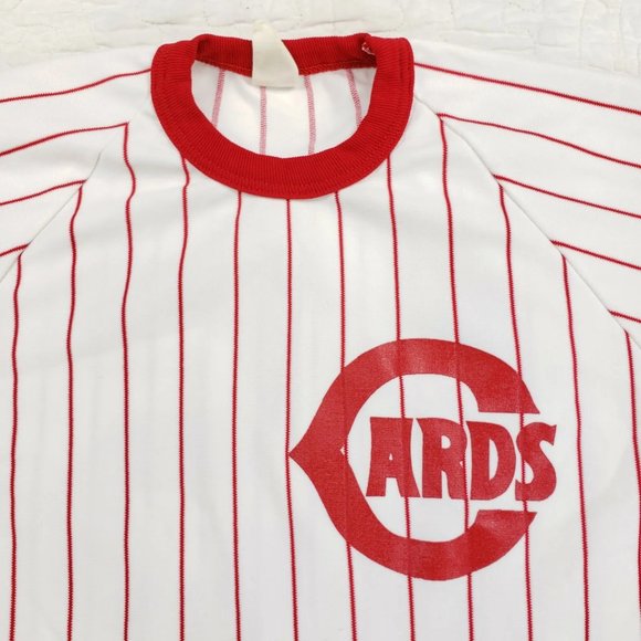 Vtg 60s St Louis Cardinals McCarver USA Made Jersey Southern Athletic Pinstripe - Picture 6 of 9